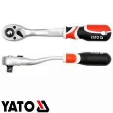   Yato YT-0732 racsnis hajtószár 1/2" CrV, 72T - hajlított 255 mm