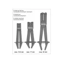 Yato YT-08403 csőszorító fogó készlet - 90 fok, 3 részes
