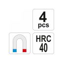 Yato YT-0843  mini ár és kampó készlet, 4 részes (mágneses)