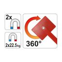 Yato YT-0862 állítható hegesztő mágnes 85x65x22 mm (2x22,5 kg)