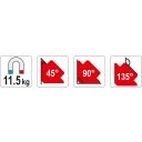 Yato YT-0863 hegesztő mágnes 82x120x13 mm (11,5 kg)