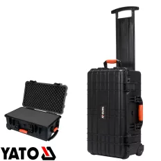   YATO YT-08905 kerekes szerszámkoffer habszivacs betéttel 559x351x229 mm (PP, IP55)