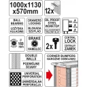 Yato YT-09003 szerszámkocsi, 12 fiókos (113x57x100 cm)