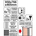 Yato YT-0902 szerszámos kocsi, 6 fiókos