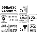 Yato YT-0914 szerszámos kocsi, 7 fiókos