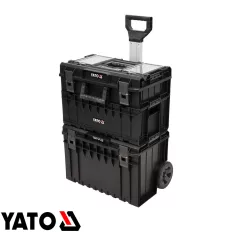   YATO YT-09161 kerekes szerszámosláda rendszer (háromszintes, műanyag), 585x425x810 mm