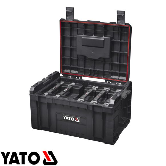 YATO YT-09163 szerszámosláda +5 darab organiser doboz (műanyag), 450x241x321 mm