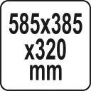 YATO YT-09167 szerszámosláda (műanyag), 585x385x320 mm