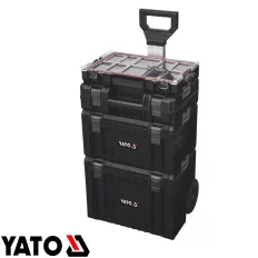   YATO YT-09174 kerekes szerszámosláda szett, 4 részes (műanyag), 450x380x722 mm