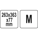 YATO YT-09182 rendszerező doboz (műanyag), 263x363x77 mm