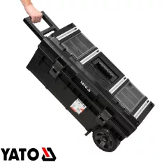   YATO YT-09185 kerekes szerszámosláda (műanyag), 793x385x322 mm