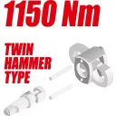 Yato YT-09540 pneumatikus ütvecsavarozó 1/2" - 1150 Nm (Twin Hammer)
