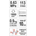 Yato YT-09703 kompozit pneumatikus fúró, max 10 mm