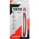 Yato YT-09744 végtelenített csiszolószalag (fa-fém), 10x330 mm, P80, 10 darabos