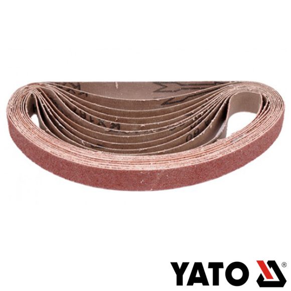 Yato YT-09747 végtelenített csiszolószalag (fa-fém), 20x520 mm, P60, 10 darabos