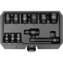 Yato YT-10255 gépi dugókulcs készlet 1/2" CrMo, 11 részes (10-27 mm)