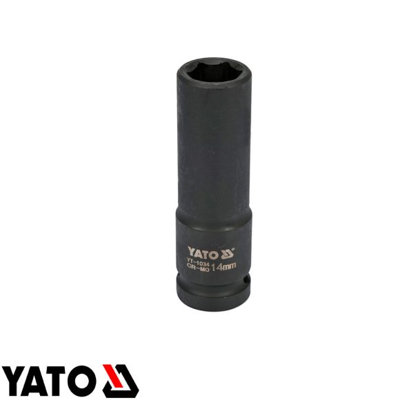 Yato YT-1034 gépi hosszú dugókulcs, hatlapú, CrMo 1/2" - 14 mm