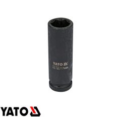  Yato YT-1037 gépi hosszú dugókulcs, hatlapú, CrMo 1/2" - 17 mm