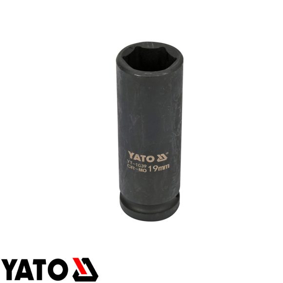 Yato YT-1039 gépi hosszú dugókulcs, hatlapú, CrMo 1/2" - 19 mm