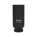 Yato YT-1045 gépi hosszú dugókulcs, hatlapú, CrMo 1/2" - 25 mm