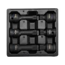 Yato YT-10652 gépi dugókulcs SPLINE bit készlet 1/2" CrMo, 6 részes M14-M18