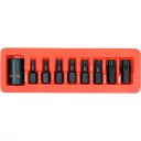 Yato YT-10664 gépi dugókulcs Torx bit készlet 1/2" CrMo, S2, 9 részes T30-T70