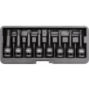 Yato YT-1068 gépi dugókulcs RIBE bit készlet 1/2" CrMo, 8 részes RM5-RM13 mm