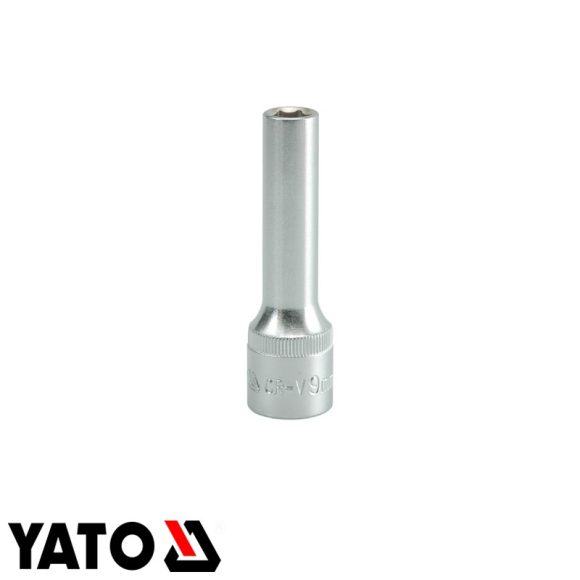 Yato YT-1222 hatlapú hosszú dugókulcs 1/2" - 9 mm (AS-DRIVE) L= 76 mm