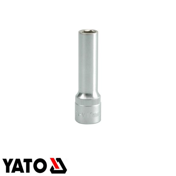 Yato YT-1224 hatlapú hosszú dugókulcs 1/2" - 11 mm (AS-DRIVE) L= 76 mm