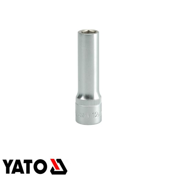 Yato YT-1225 hatlapú hosszú dugókulcs 1/2" - 12 mm (AS-DRIVE) L= 76 mm