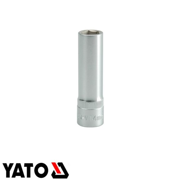 Yato YT-1227 hatlapú hosszú dugókulcs 1/2" - 14 mm (AS-DRIVE) L= 76 mm