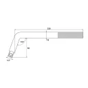 Yato YT-1244 L-hajtókar 110˚ CrV 1/2" - 330 mm