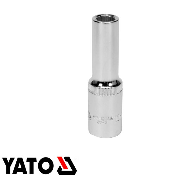 Yato YT-12932 12 szögletű hosszú dugókulcs 1/2" CrV - 10 mm, L=77mm (AS-DRIVE)