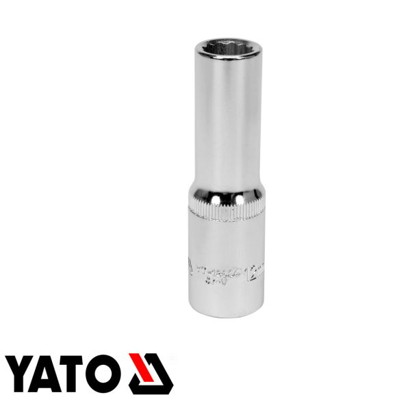 Yato YT-12934 12 szögletű hosszú dugókulcs 1/2" CrV - 12 mm, L=77mm (AS-DRIVE)