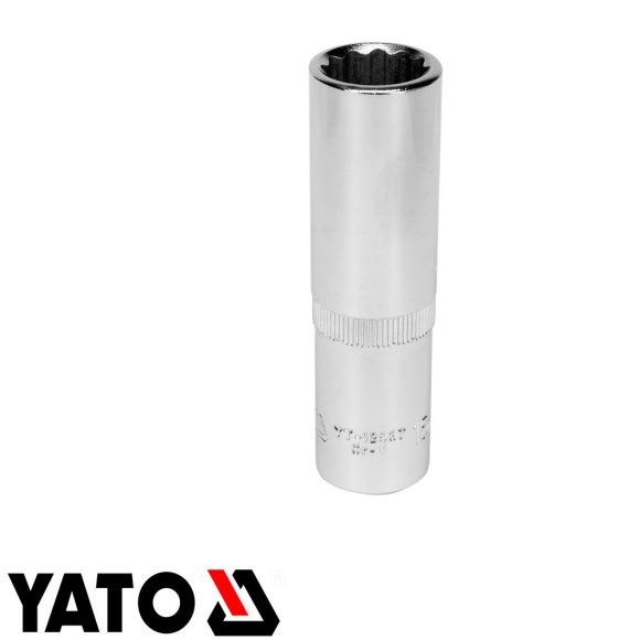 Yato YT-12937 12 szögletű hosszú dugókulcs 1/2" CrV - 15 mm, L=77mm (AS-DRIVE)