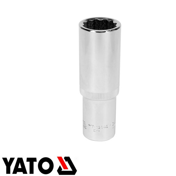 Yato YT-12940 12 szögletű hosszú dugókulcs 1/2" CrV - 18 mm, L=77mm (AS-DRIVE)