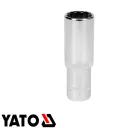Yato YT-12941 12 szögletű hosszú dugókulcs 1/2" CrV - 19 mm, L=77mm (AS-DRIVE)