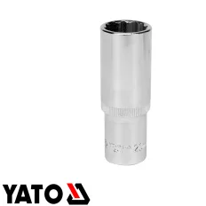   Yato YT-12942 12 szögletű hosszú dugókulcs 1/2" CrV - 20 mm, L=77mm (AS-DRIVE)