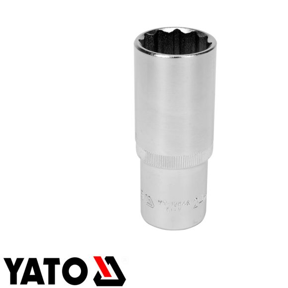 Yato YT-12946 12 szögletű hosszú dugókulcs 1/2" CrV - 24 mm, L=77mm (AS-DRIVE)