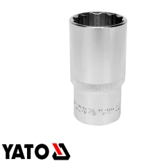   Yato YT-12949 12 szögletű hosszú dugókulcs 1/2" CrV - 32 mm, L=77mm (AS-DRIVE)