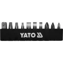 Yato YT-14390 bitkészlet racsnis hajtószárral CrV, S2, 1/4" - 11 részes