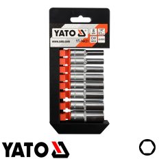   Yato YT-14431 hosszú dugókulcs készlet 1/4" CrV 5,5-13 mm, 8 részes