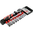 Yato YT-14432 dugókulcs készlet 1/4" CrV, 12 részes