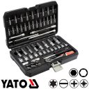 Yato YT-14501 dugókulcs készlet 1/4" CrV, 56 részes