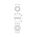 Yato YT-1474 SPLINE dugókulcs 1/2" - 22 mm