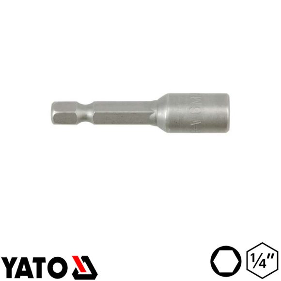 Yato YT-1501 dugókulcs behajtó bit CrV - 6 mm (1/4", mágneses)