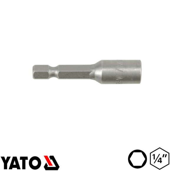 Yato YT-1502 dugókulcs behajtó bit CrV - 7 mm (1/4", mágneses)