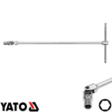   Yato YT-15275 dugókulcs csuklós T-hajtószárral, CrV - 10 mm hatlapú (L 450 mm)