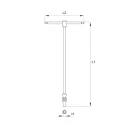 Yato YT-15275 dugókulcs csuklós T-hajtószárral, CrV - 10 mm hatlapú (L 450 mm)
