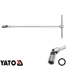   Yato YT-15279 dugókulcs csuklós T-hajtószárral, CrV - 14 mm hatlapú (L 450 mm)